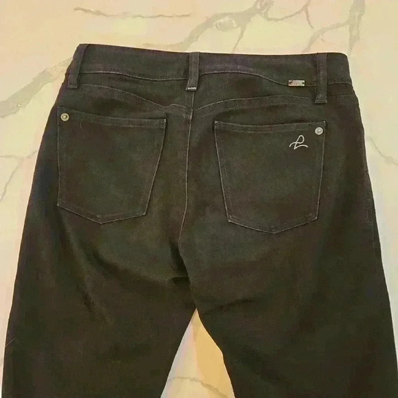 DL1961 Angel Mid Rise Skinny Ankle Jeans Onyx Black Womens Size 26 - Picture 10 of 11